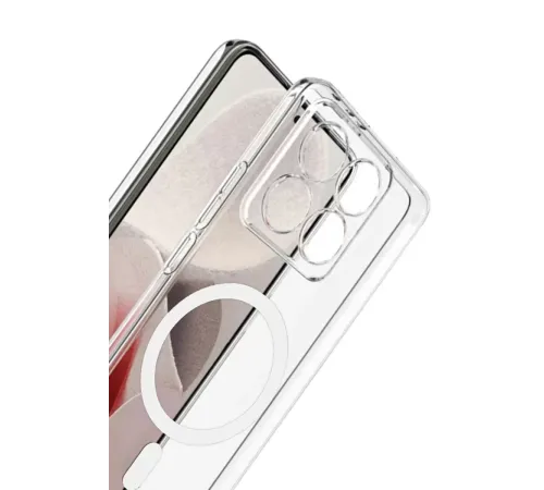 Xiaomi Mi 14T Pro Combo Sert Şeffaf Magsafe Kapak - Şeffaf