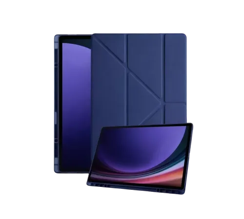 Samsung Galaxy X930 Tab S11 Ultra 14.6 Kalemlikli Mars Tablet Kılıfı - Lacivert