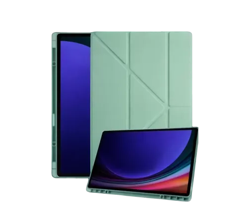 Samsung Galaxy Tab A11 Kalemlikli Mars Tablet Kılıfı - Açık Yeşil