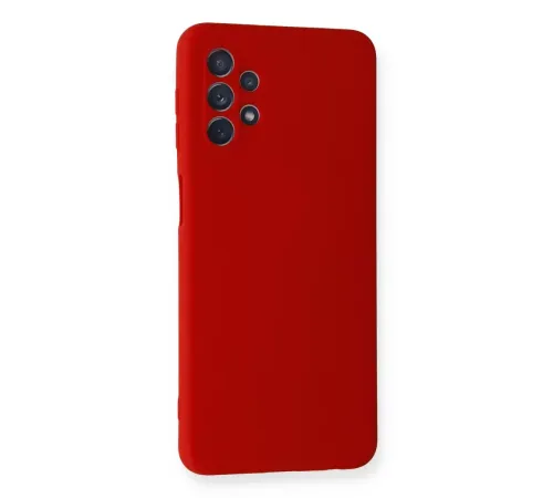 Samsung Galaxy A52 Kılıf Nano içi Kadife Silikon - Kırmızı