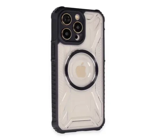 Apple iPhone 13 Pro Max Kılıf Prag Magneticsafe Kapak - Siyah