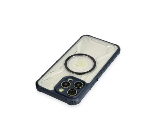 Apple iPhone 13 Pro Max Kılıf Prag Magneticsafe Kapak - Lacivert
