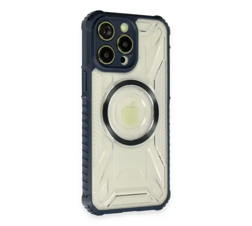 Apple iPhone 14 Pro Max Kılıf Prag Magneticsafe Kapak - Lacivert