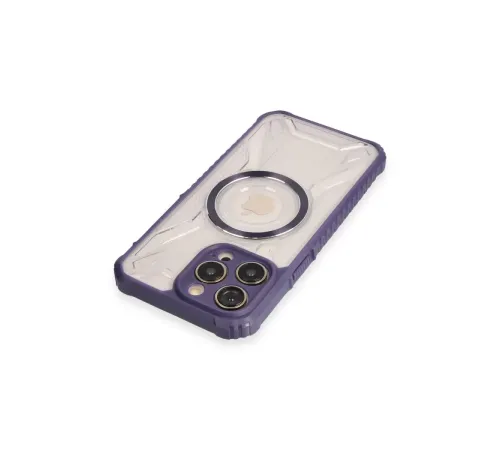 Apple iPhone 14 Pro Max Kılıf Prag Magneticsafe Kapak - Derin Mor