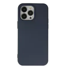 Apple iPhone 14 Pro Kılıf Nano içi Kadife Silikon - Lacivert