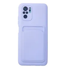 Redmi Note 10S Kılıf Kelvin Kartvizitli Silikon - Lila