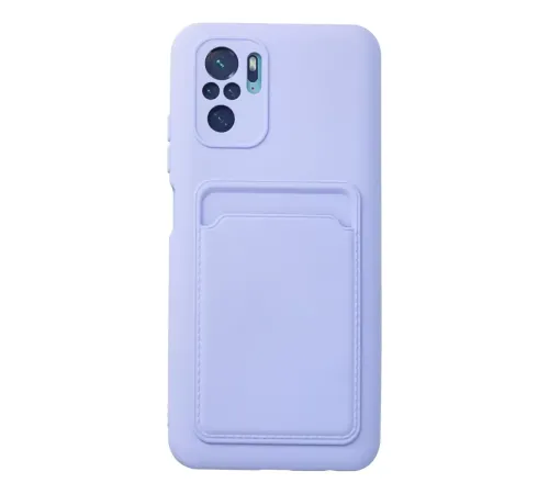 Redmi Note 10S Kılıf Kelvin Kartvizitli Silikon - Lila
