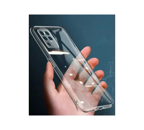Reno 5 Lite Kılıf Lüx Şeffaf Silikon