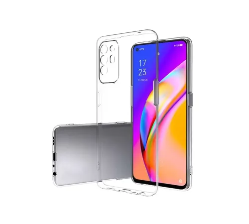 Reno 5 Lite Kılıf Lüx Şeffaf Silikon