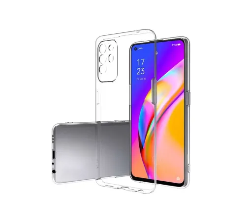 Reno 5 Lite Kılıf Lüx Şeffaf Silikon