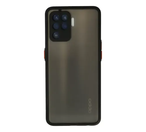 Reno 5 Lite Kılıf Montreal Silikon Kapak - Siyah