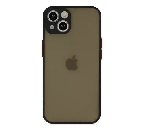Apple iPhone 15 Kılıf Montreal Silikon Kapak - Siyah