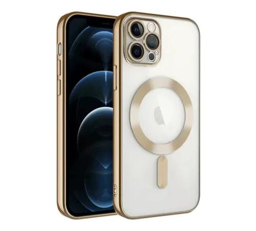 Apple iPhone 14 Pro Max Kılıf Kross Magneticsafe Kapak - Gold