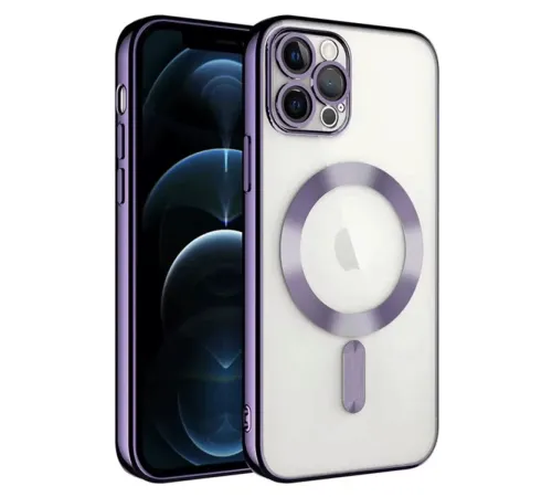 Apple iPhone 14 Pro Max Kılıf Kross Magneticsafe Kapak - Mor