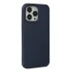 Apple iPhone 15 Pro Kılıf Nano içi Kadife Silikon - Lacivert