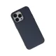 Apple iPhone 15 Pro Kılıf Nano içi Kadife Silikon - Lacivert