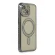 Apple iPhone 15 Kılıf Joke Simli Magneticsafe Kılıf - Gri