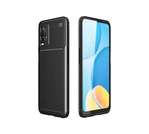 A54 4G Kılıf Auto Focus Karbon Kapak - Siyah