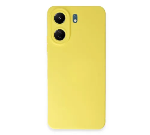 Xiaomi Redmi 13C Kılıf Nano içi Kadife Silikon - Sarı
