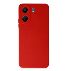 Xiaomi Redmi 13C Kılıf Nano içi Kadife Silikon - Kırmızı