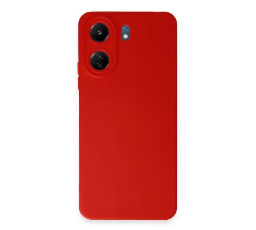 Xiaomi Redmi 13C Kılıf Nano içi Kadife Silikon - Kırmızı