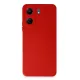Xiaomi Redmi 13C Kılıf Nano içi Kadife Silikon - Kırmızı