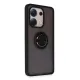 Xiaomi Redmi Note 13 4G Kılıf Montreal Yüzüklü Silikon Kapak - Siyah