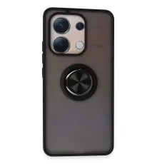 Xiaomi Redmi Note 13 4G Kılıf Montreal Yüzüklü Silikon Kapak - Siyah