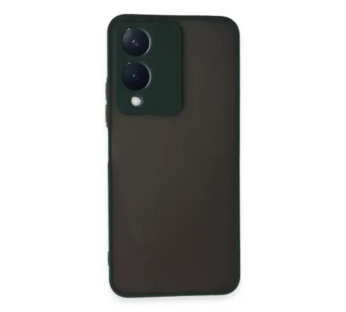 Vivo Y17S Kılıf Montreal Silikon Kapak - Yeşil
