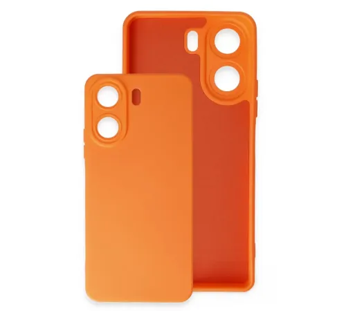 Xiaomi Redmi 13C Kılıf Nano içi Kadife Silikon - Turuncu