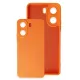 Xiaomi Redmi 13C Kılıf Nano içi Kadife Silikon - Turuncu