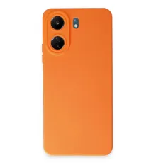 Xiaomi Redmi 13C Kılıf Nano içi Kadife Silikon - Turuncu
