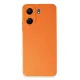 Xiaomi Redmi 13C Kılıf Nano içi Kadife Silikon - Turuncu