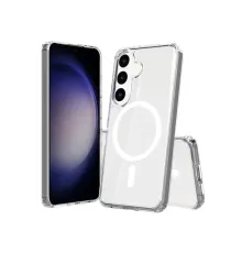 Samsung Galaxy S24 Kılıf Magneticsafe Şeffaf Silikon - Şeffaf