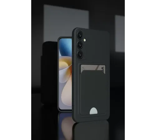 Samsung Galaxy A25 5G Kılıf Kelvin Kartvizitli Silikon - Lacivert