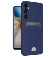 Samsung Galaxy A25 5G Kılıf Kelvin Kartvizitli Silikon - Lacivert