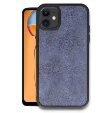 Apple iPhone 11 Kılıf Aras Deri Kapak - Lacivert