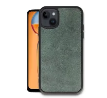 Apple iPhone 15 Kılıf Aras Deri Kapak - Koyu Yeşil