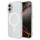 Apple iPhone 16 Kılıf Magneticsafe Şeffaf Silikon - Şeffaf