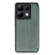Xiaomi Redmi Note 13 Pro 5G Kılıf Flip Cover - Koyu Yeşil