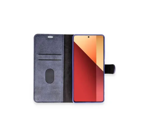 Xiaomi Redmi Note 13 Pro 4G Kılıf Trend S Plus Kapaklı Kılıf - Siyah