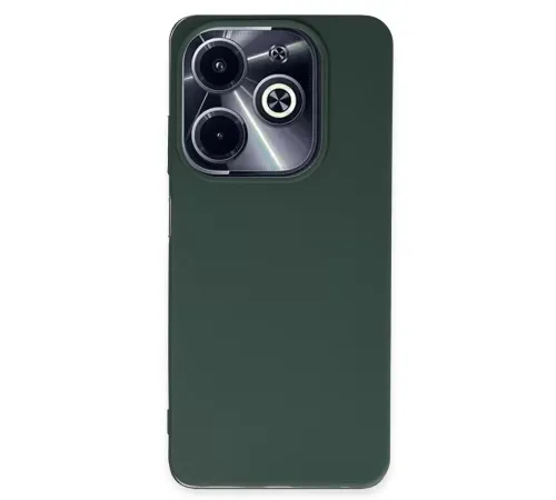 İnfinix Hot 40i Kılıf First Silikon - Koyu Yeşil