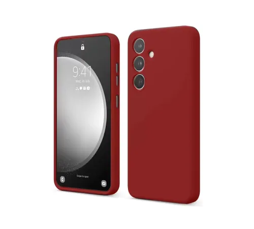 Samsung Galaxy S24 FE Kılıf First Silikon - Kırmızı
