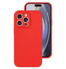 Apple iPhone 16 Pro Kılıf Nano içi Kadife Silikon - Kırmızı