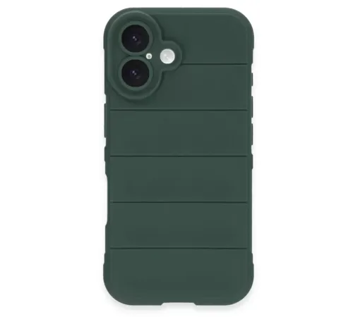 Apple iPhone 16 Kılıf Optimum Silikon - Koyu Yeşil