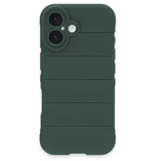 Apple iPhone 16 Kılıf Optimum Silikon - Koyu Yeşil