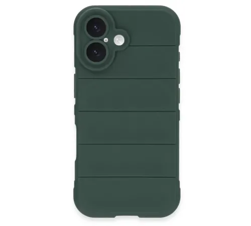Apple iPhone 16 Kılıf Optimum Silikon - Koyu Yeşil
