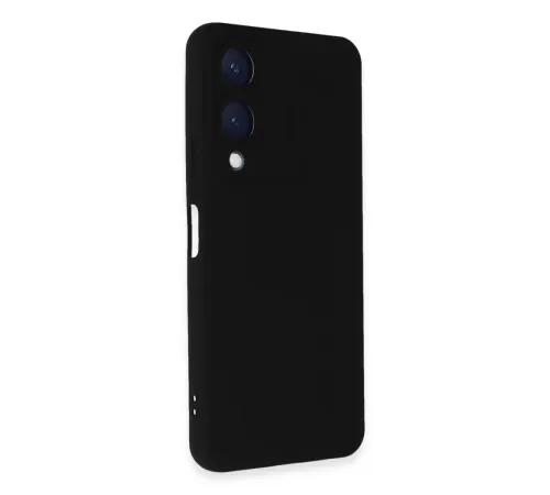 Vivo Y17S Kılıf Nano içi Kadife Silikon - Siyah