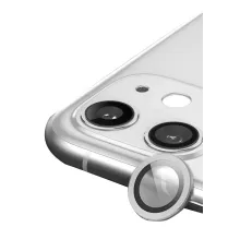 Apple iPhone 11 Raze Metal Kamera Lens - Gümüş