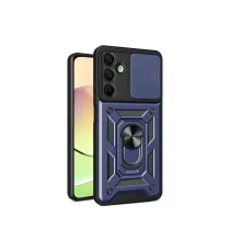Samsung Galaxy A16 5G Kılıf Pars Lens Yüzüklü Silikon - Lacivert